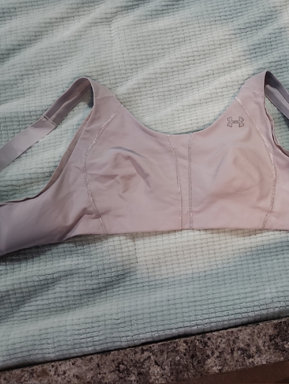 Under Armour Gray Removable-Pad Sports Bra